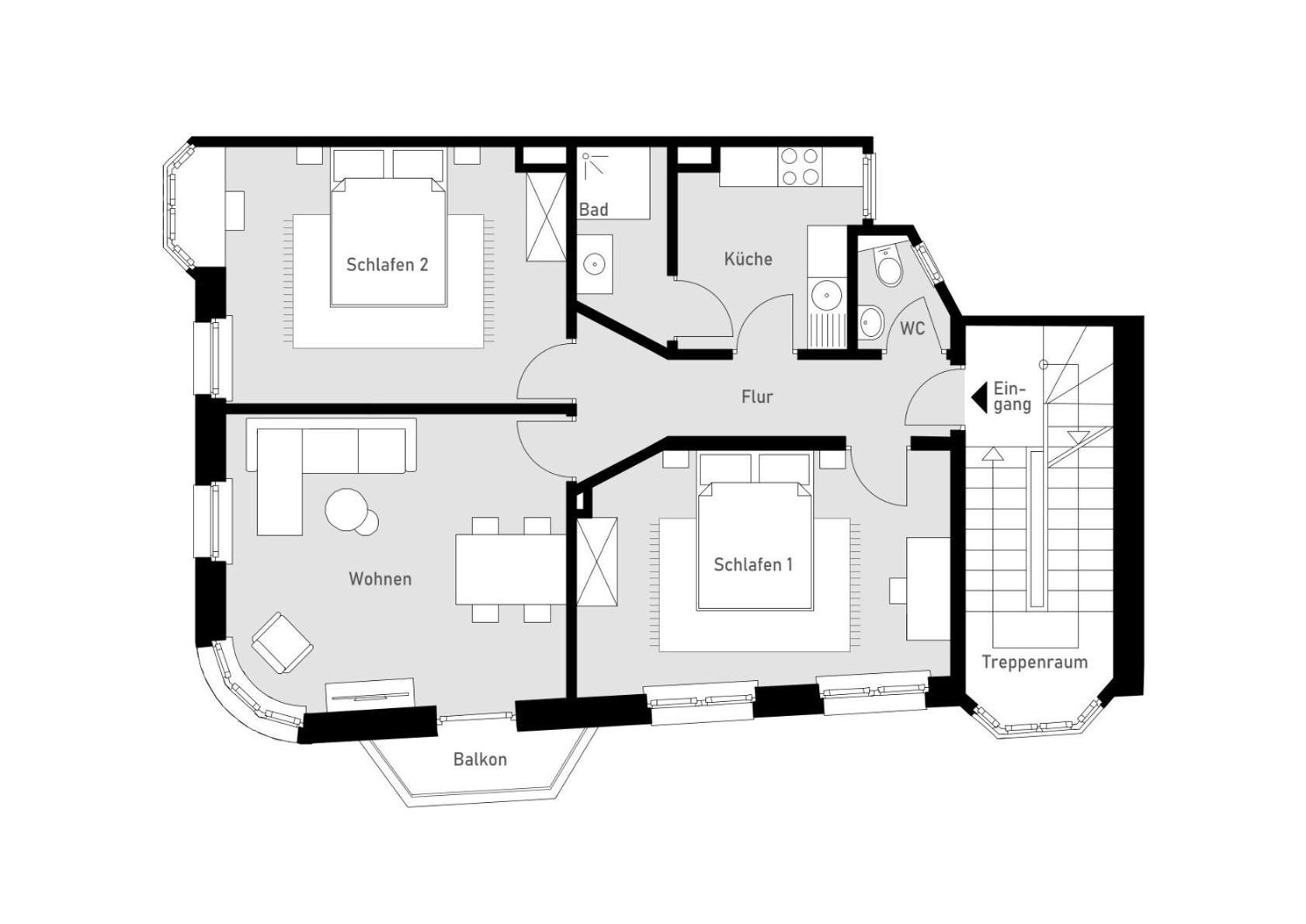 Ferienwohnung Domblick 2 I Balkon I Parkplatz I Naehe Veltins-Arena Gelsenkirchen Exterior foto